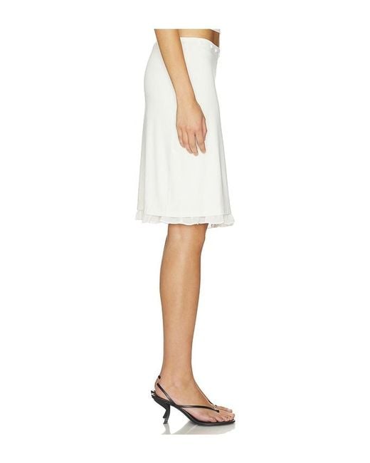 With Jean White Ella Skirt