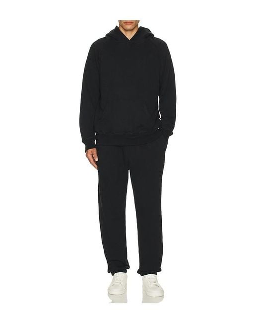 Bather Black Terry Hoodie for men