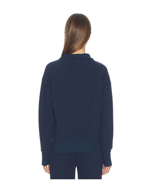 Negative Underwear Blue Waffle Knit Pullover