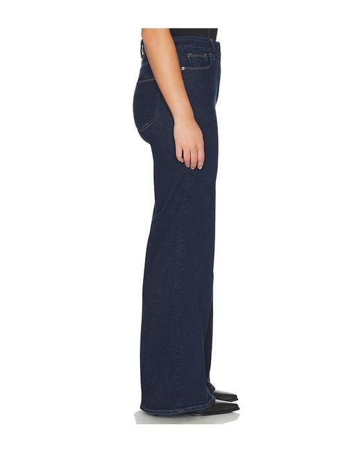 GOOD AMERICAN Blue Good Waist Palazzo Jeans