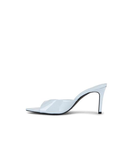 Black Suede Studio White Brea 80 Mule