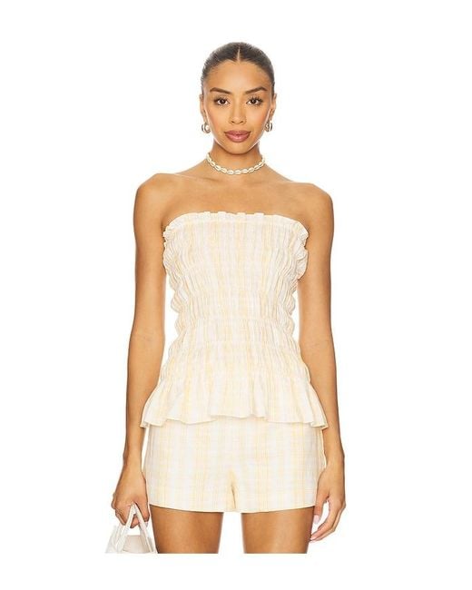 Faithfull The Brand White Iris Top
