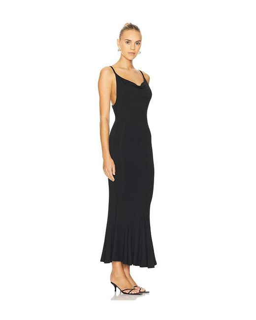 geel Ruffle Hem Jersey Tank Dress in Black Lyst UK