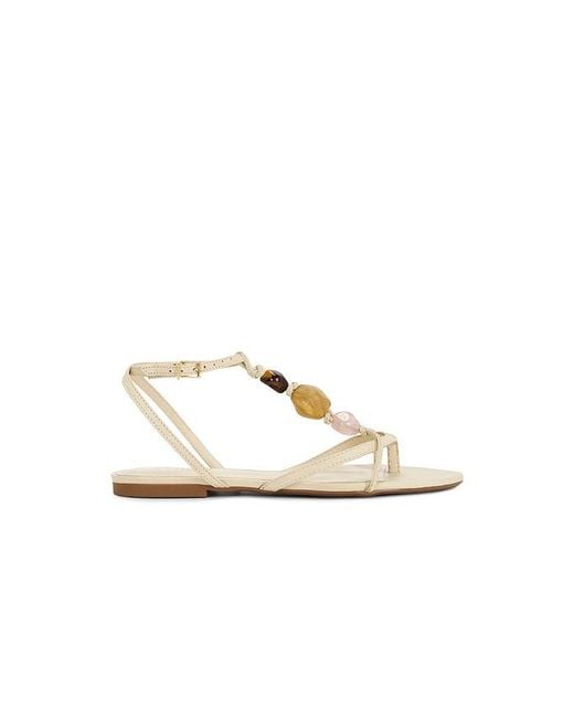 SCHUTZ SHOES White Amber Flat Sandal