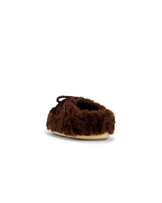 Moon Boot Brown Evx Curly Mule
