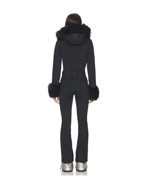 Goldbergh Black Angele Faux Border Ski Suit