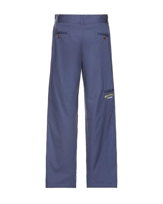 メンズ METALWOOD STUDIO Medieval ワークパンツ Blue