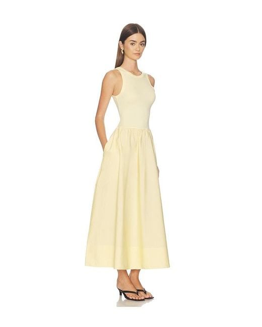 Polo Ralph Lauren Natural Crew Neck Sleeveless Fit And Flare Dress