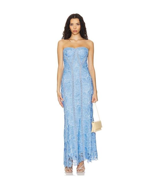 Rococo Sand Blue Maxi Dress