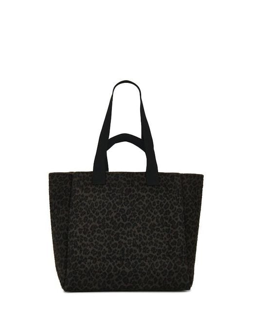 AllSaints Black Izzy Fzzy Tote