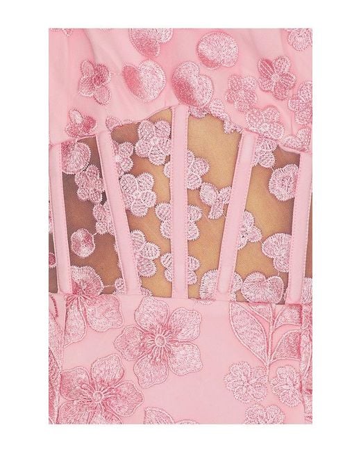 Elliatt Pink Monique Strapless Mini Dress