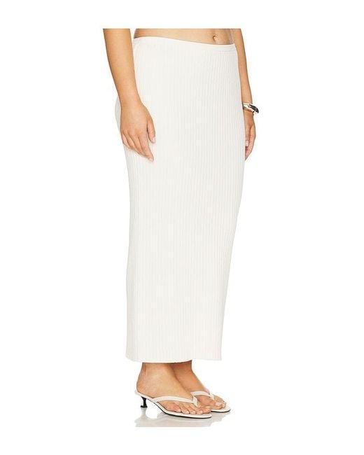 L'academie White 'Academie Ramina Midi Knit Skirt