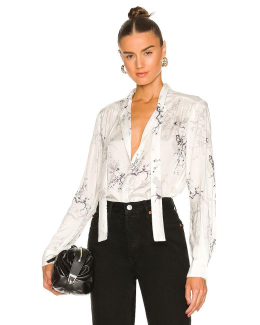 AllSaints Toni Aurora Shirt in White | Lyst UK