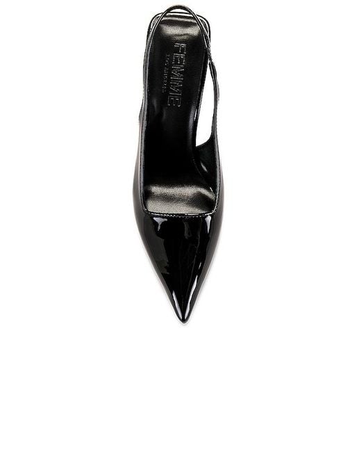 Femme LA Black G63 Slingback Pump