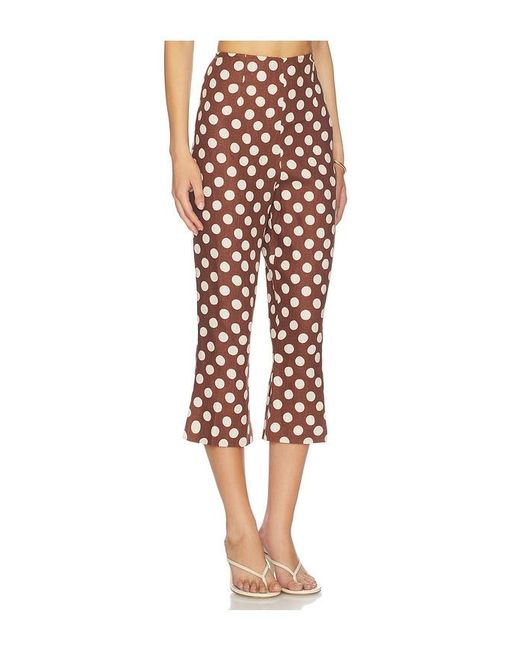 Faithfull The Brand Red Valeria Capri Pants