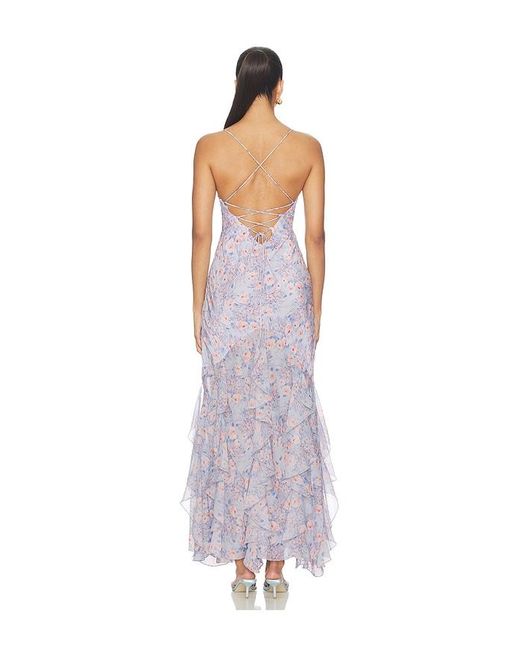 For Love & Lemons White Elea Maxi Dress