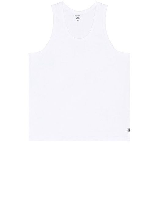 Reigning Champ White Lightweight Jersey Tank Top for men