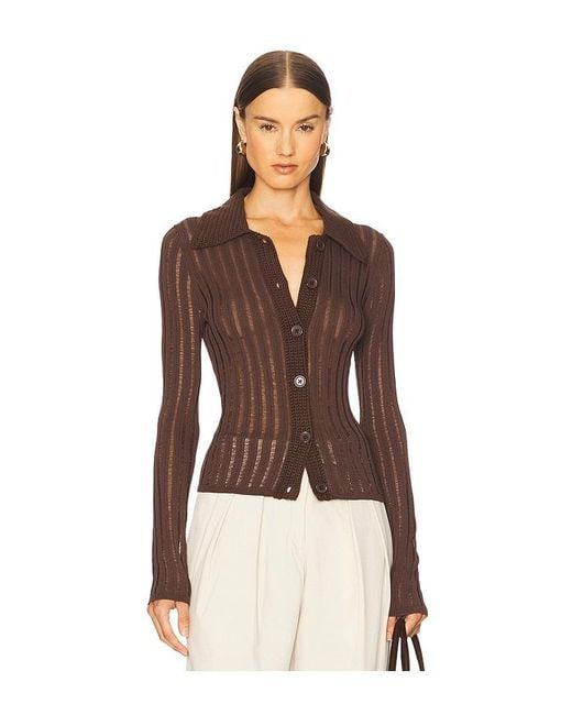 L'academie Brown Olivie Cardigan
