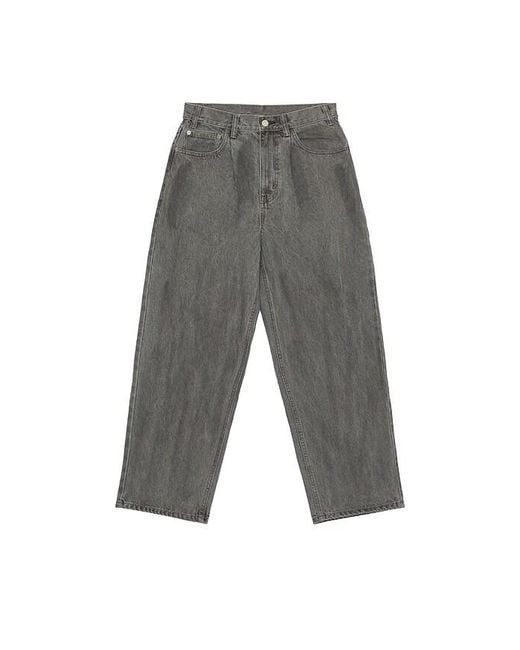 Thisisneverthat Gray Loose Jeans for men