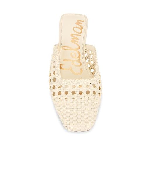 Sam Edelman White Nola Mule