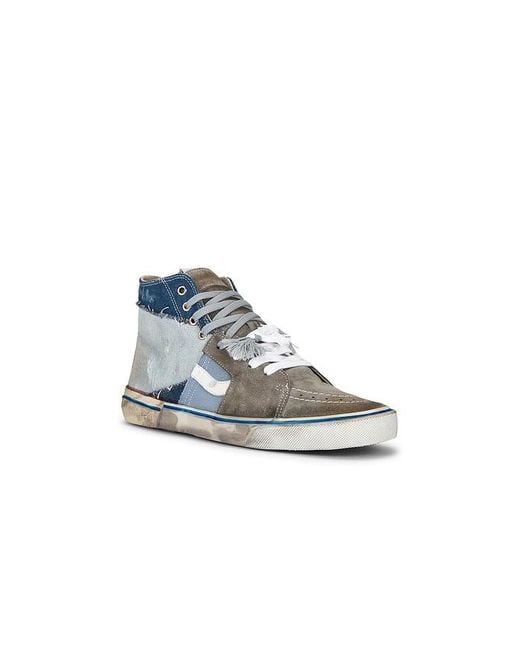 Paul Esterlin Blue Caly Star Sneakers for men