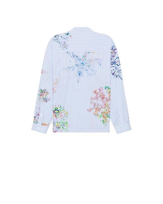 メンズ P.a.m. Perks And Mini Fractal Stripe シャツ Blue