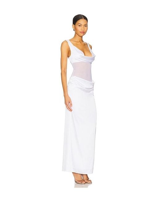 superdown White Astri Maxi Dress