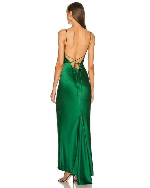 Alice + Olivia Green Montana Maxi Gown