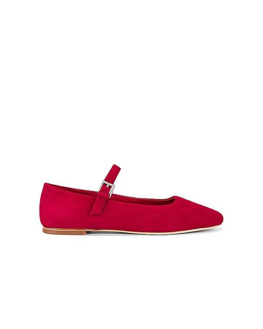 Zapato plano lin Raye de color Red