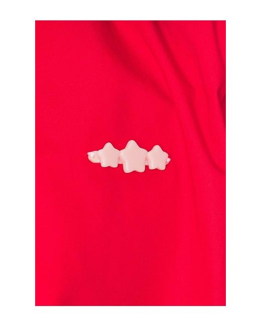 Sandy Liang Red Farro Jacket