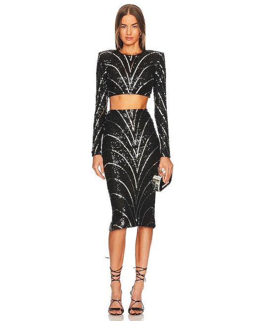 Michael Costello Black X Revolve Leonie Crop Top