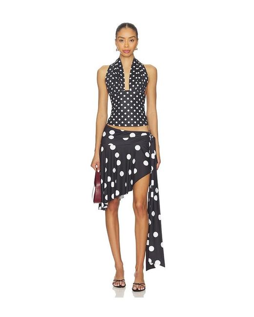 Lioness Black Safari Midi Skirt