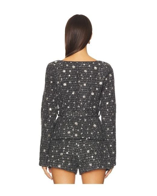 Astr Black Carolyn Top