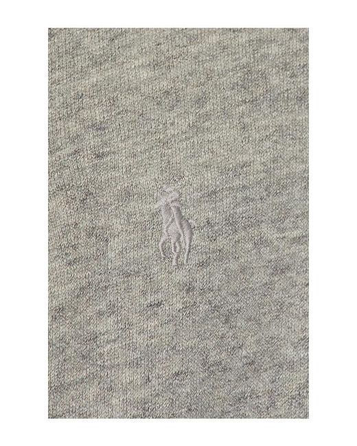 Polo Ralph Lauren Gray Arctic Fleece Knit Long Sleeve Mock Neck Sweatshirt
