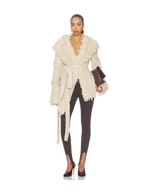 The Attico Natural Wrap Blouson Jacket