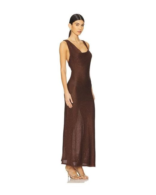 SOVERE Brown Spark Dress