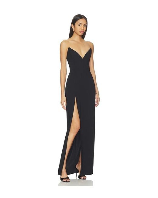 Amanda Uprichard Blue Ailany Maxi Dress