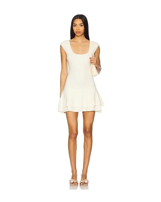 MAJORELLE White Noely Mini Dress