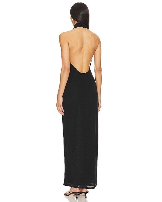 Lovers + Friends Black X Anja Dujković Ula Sheer Maxi Dress