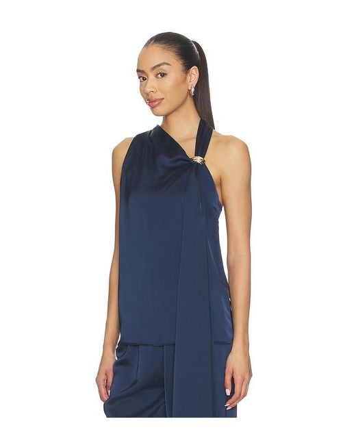 Amanda Uprichard Blue Sonya Top
