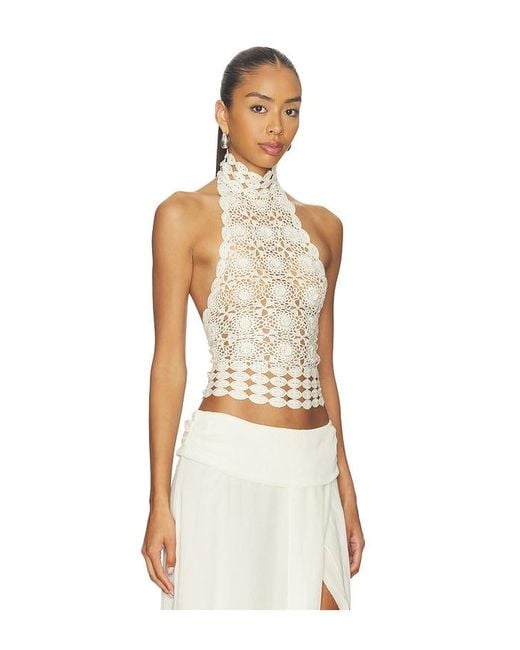 Bec & Bridge White Ania Halter Top