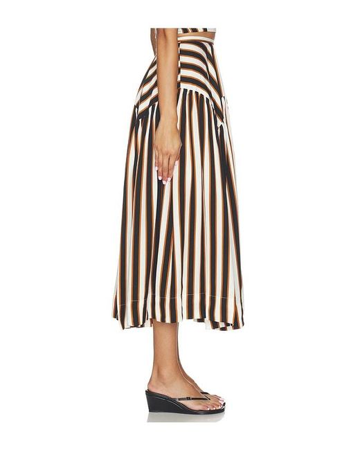 Amanda Uprichard White Spencer Midi Skirt