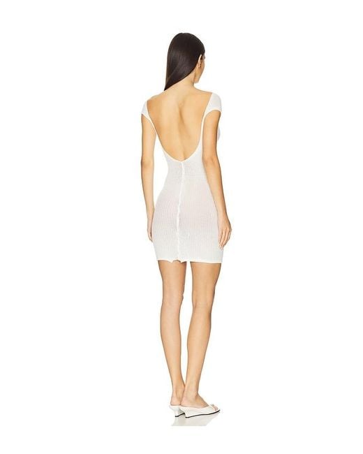 George Trochopoulos White Viscose Dress