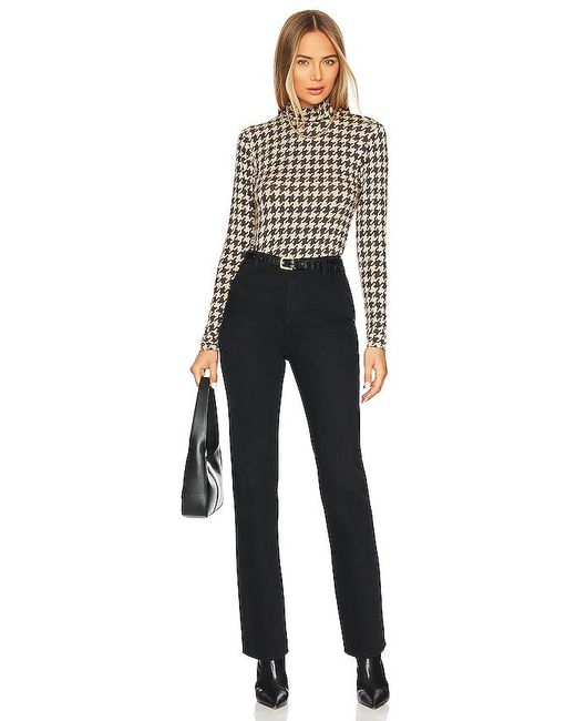 Sanctuary Black Slinky Mock Turtleneck Top