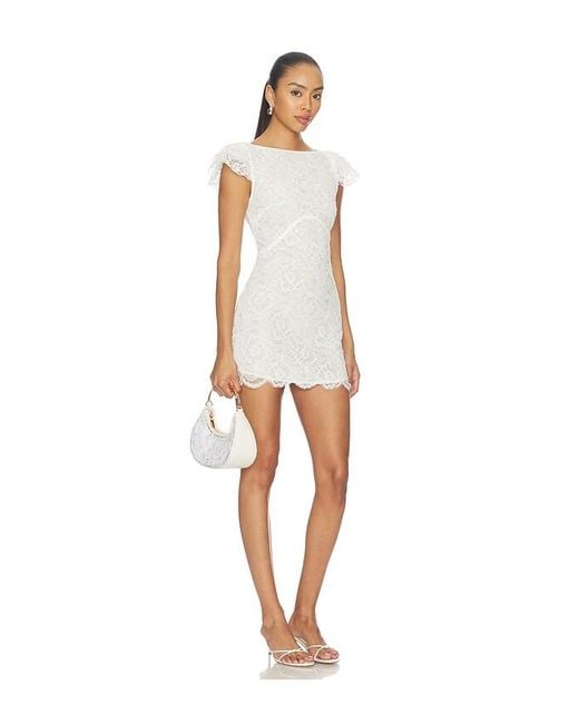 Jonathan Simkhai White Nixi Floral Embroidered Mesh Twist Handle Bag