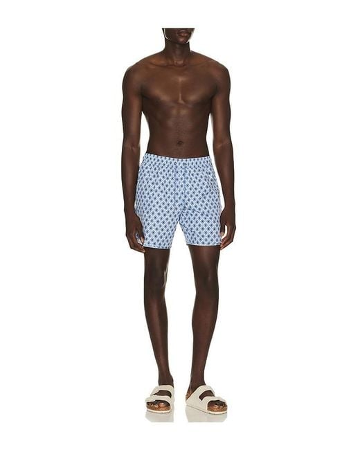 Fair Harbor Blue Anchor Swim Short for men