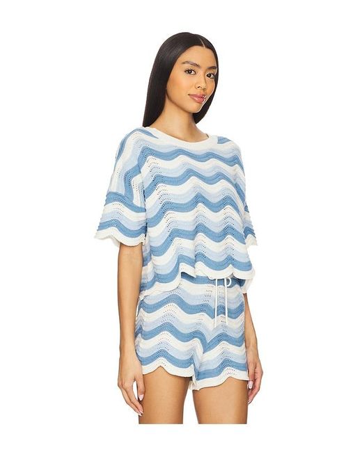 LSPACE Blue X Revolve Make Waves Top