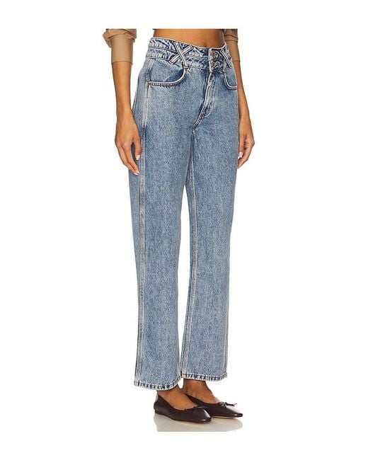 seventy + mochi Blue Leo Straight Jeans