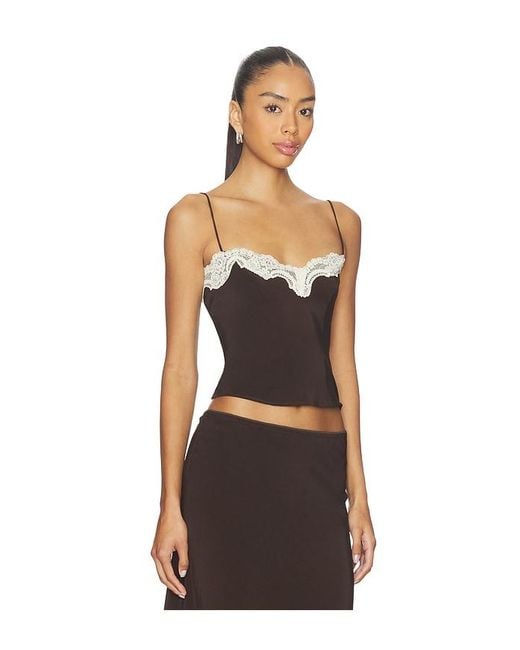 With Jean Black Tilly Top