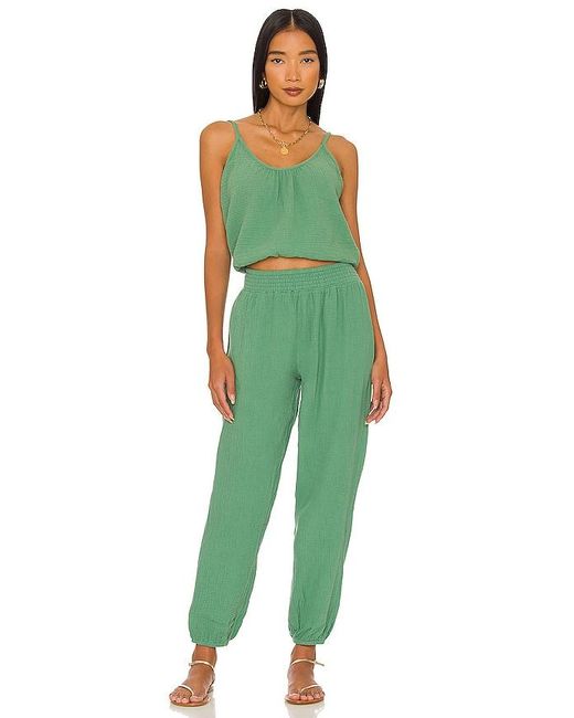 Bobi Green Beach Gauze Pant